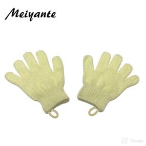 img 1 attached to Exfoliating Gloves Exfoliator Scrubber Accessories