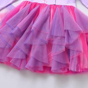 img 2 attached to Stylish Winter Party Dresses For Girls - Long Sleeve Tutu Dresses By DXTON