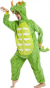 img 4 attached to Adult Triceratops Dinosaur Onesie Costume Pajamas For Men And Women - Cartoon One Piece Animal Halloween Christmas Cosplay By ABENCA