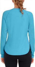 img 3 attached to WANAYOU Women's Long Sleeve Workout Shirts: Stay Cool and Dry in this Side Split Athletic Tee for Sports, Yoga, and Running