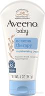 👶 aveeno baby eczema therapy moisturizing cream with natural colloidal oatmeal & vitamin b5 – soothes dry, itchy, irritated skin from eczema – paraben & steroid-free – 5 fl. oz. logo