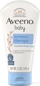 img 4 attached to 👶 Aveeno Baby Eczema Therapy Moisturizing Cream with Natural Colloidal Oatmeal & Vitamin B5 – Soothes Dry, Itchy, Irritated Skin from Eczema – Paraben & Steroid-Free – 5 fl. oz.