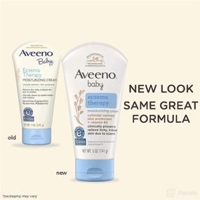 img 2 attached to 👶 Aveeno Baby Eczema Therapy Moisturizing Cream with Natural Colloidal Oatmeal & Vitamin B5 – Soothes Dry, Itchy, Irritated Skin from Eczema – Paraben & Steroid-Free – 5 fl. oz.