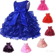 👗 jup elle baby girl ruffle lace pageant party wedding flower girl dress логотип