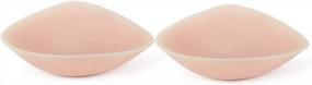 img 3 attached to Durable And Comfortable Triangle Silicone Breast Forms For Enhanced Body Confidence