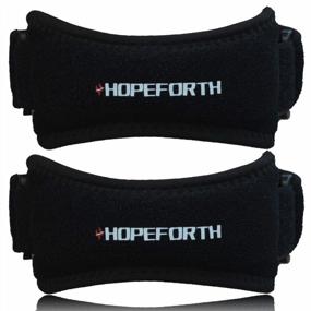 img 3 attached to Adjustable Knee Strap 2 Pack For Pain Relief And Support During Sports And Activities Like Soccer, Basketball, Volleyball, Running, Hiking, Tennis, Tendonitis, And Squats - HOPEFORTH Patella Brace