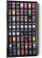 black display case cabinet for 56 zippo lighter holder rack - ideal for retail with packaging showcase logo