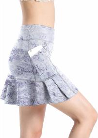 img 4 attached to Annjoli Women'S Skort: Perfect For Running, Tennis, Golf & Workouts!
