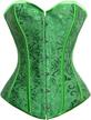 kimring women's vintage palace jacquard body shaper strapless overbust corset 1 logo