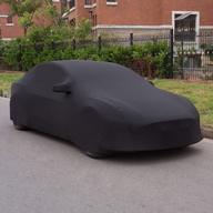 автомобильный чехол премиум-класса для tesla model 3 - устойчивый к ультрафиолетовому излучению, ветрозащитный и устойчивый к царапинам чехол для седана на открытом воздухе от xipoo fit (черный) логотип