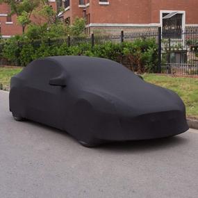 img 4 attached to Автомобильный чехол премиум-класса для Tesla Model 3 - устойчивый к ультрафиолетовому излучению, ветрозащитный и устойчивый к царапинам чехол для седана на открытом воздухе от Xipoo Fit (черный)