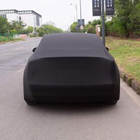 img 1 attached to Автомобильный чехол премиум-класса для Tesla Model 3 - устойчивый к ультрафиолетовому излучению, ветрозащитный и устойчивый к царапинам чехол для седана на открытом воздухе от Xipoo Fit (черный)