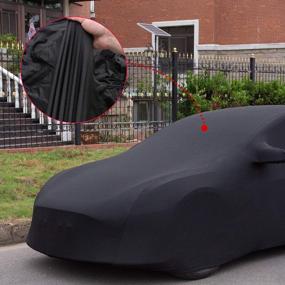 img 3 attached to Автомобильный чехол премиум-класса для Tesla Model 3 - устойчивый к ультрафиолетовому излучению, ветрозащитный и устойчивый к царапинам чехол для седана на открытом воздухе от Xipoo Fit (черный)