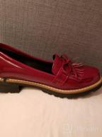 img 1 attached to KARKEIN Patent Leather Penny Loafers With Tassel And Bowknot Detail For Women - Slip On Oxford Shoes With Low Heel review by Ashley Leckie