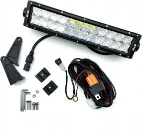 img 3 attached to Enhance Your Driving Experience With A High-Quality Double Row LED Light Bar For Golf Carts, ATVs, And More