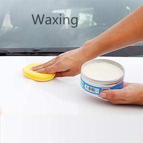 img 1 attached to 🚗 Premium Microfiber Car Wax Applicator Pad Set - Round & Rectangular Sponge Polishing Pads with Handle - Auto Detailing Supplies Kit (Pack of 13)