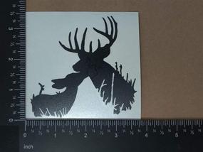 img 2 attached to 🦌 Deer Buck Hunting Silhouette Decals 4 Pack: Buck Black, Small - Ideal for Hunters!