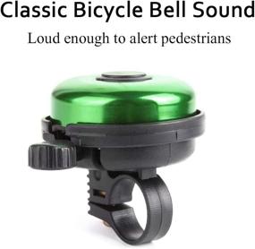 img 2 attached to Loud REKATA Aluminum Bike Bell - 7 Colors For Kids & Adults, Left-Hand Use