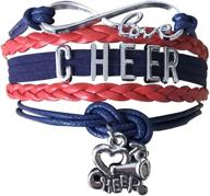 bracelet infinity adjustable cheerleading cheerleader girls' jewelry - bracelets logo