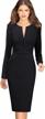 look professional in vfshow womens front zipper slim work office business cocktail party pencil dress logo