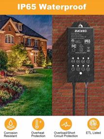 img 2 attached to ETL Listed ZUCKEO 60W Outdoor Low Voltage Transformer W/ Timer & Photocell Sensor For LED Landscape Lights Spotlight