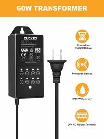 img 1 attached to ETL Listed ZUCKEO 60W Outdoor Low Voltage Transformer W/ Timer & Photocell Sensor For LED Landscape Lights Spotlight
