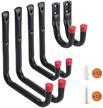 wintek heavy duty wall mounted garage storage utility hooks and hangers-organizer for tools,bikes,ladders,chairs-includes 12pcs screws and anchors,6 pack logo