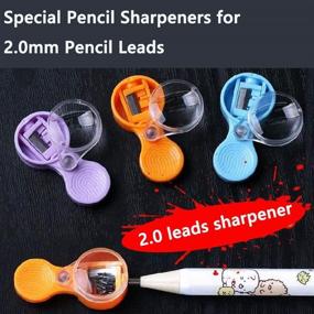 img 3 attached to Wekoil 2.0 Portable Lead Pointer Pencil Sharpener - Pack Of 3, Ideal For Office, Classroom & Home Use - Sharpen 2Mm Leads Effortlessly