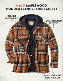img 1 attached to Men'S Maplewood Hooded Shirt Jacket By Legendary Whitetails