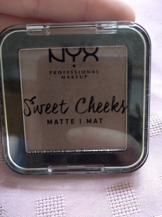 img 1 attached to NYX professional makeup Pressed Blush Sweet Cheeks Creamy Powder Matte, 11 Silence Is Golden review by Dorota Walewska ᠌