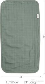img 2 attached to 👶 Огромные бамбуковые муслиновые пеленки Natemia для пеленания малыша: супервпитывающий и ультрасофт, набор из 3 штук в подарочной упаковке