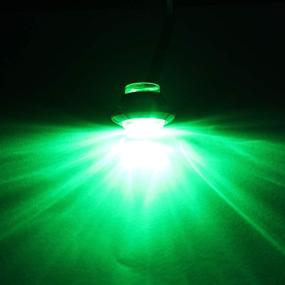 img 1 attached to 🚚 Enhance Visibility with Purishion 10x 3/4" Round LED Clearence Lights for Trucks, Cars, Trailers, Vans, Caravans, Boats - Green (12V)