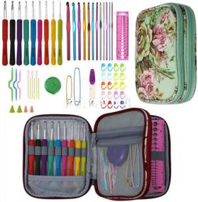 img 3 attached to 🧳 Convenient Travel Organizer: Exceart Knitting Needles Case for Circular Needles and Accessories