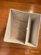 картинка 1 прикреплена к отзыву MaidMAX Cube Storage Bins, Foldable Fabric Storage Container With Handles For Closet, Laundry, Home And Office, Wood Grain Print, Set Of 6 от Troy Larson