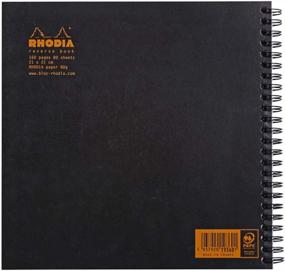 img 1 attached to Rhodia Graph Reverse Standard Notebook, One Notebook, Black