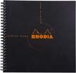 rhodia graph reverse standard notebook, one notebook, black logo