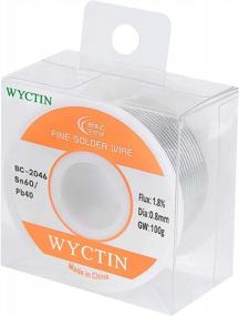 img 1 attached to WYCTIN 100G 60/40 канифольный сердечник оловянно-свинцовый припой в рулоне - диаметр 0,8 мм для пайки