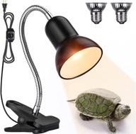 🐢 dimmable reptile heat lamp set with 360 degree rotatable clip for turtle aquarium tank - aulaxyee reptile basking spot lamp logo