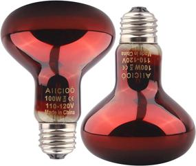 img 4 attached to 100W Reptile Red Night Light Bulb: Ideal Infrared 🔴 Heat Lamp for Bearded Dragon, Lizard, Turtle, Hermit Crab, and More!