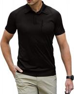 kuyigo mens polos short sleeve classic shirts pique jersey golf shirt logo