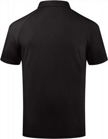 img 2 attached to KUYIGO Mens Polos Short Sleeve Classic Shirts Pique Jersey Golf Shirt