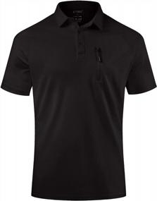 img 3 attached to KUYIGO Mens Polos Short Sleeve Classic Shirts Pique Jersey Golf Shirt