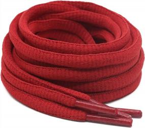 img 4 attached to 2Pair Oval Shoe Laces 42 Colors Half Round 1/4" Athletic Running Sports Strings
