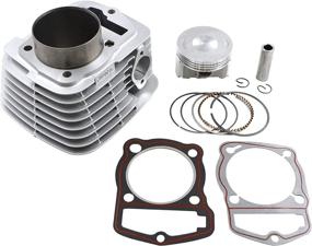 img 4 attached to 🛠️ AHL Cylinder Head and Piston Kit with Gasket Set for Honda CRF230 2003-2014 / FTR223 FTR230 2003-2005