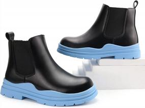 img 2 attached to Stylish And Practical: Brooman'S Zipper Ankle Boots For Fashion-Forward Boys And Girls