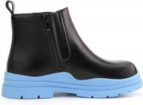 img 1 attached to Stylish And Practical: Brooman'S Zipper Ankle Boots For Fashion-Forward Boys And Girls