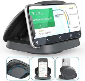 img 4 attached to Rotatable Dashboard Horizontal Compatible Smartphones Car Electronics & Accessories