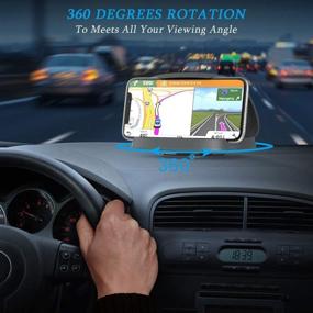 img 1 attached to Rotatable Dashboard Horizontal Compatible Smartphones Car Electronics & Accessories