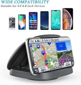 img 2 attached to Rotatable Dashboard Horizontal Compatible Smartphones Car Electronics & Accessories