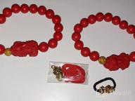 img 1 attached to 💰 Feng Shui Red Bead Bracelet with Pi Xiu Charm for Prosperity and Wealth Attraction - Perfect for Men and Women review by David Romero